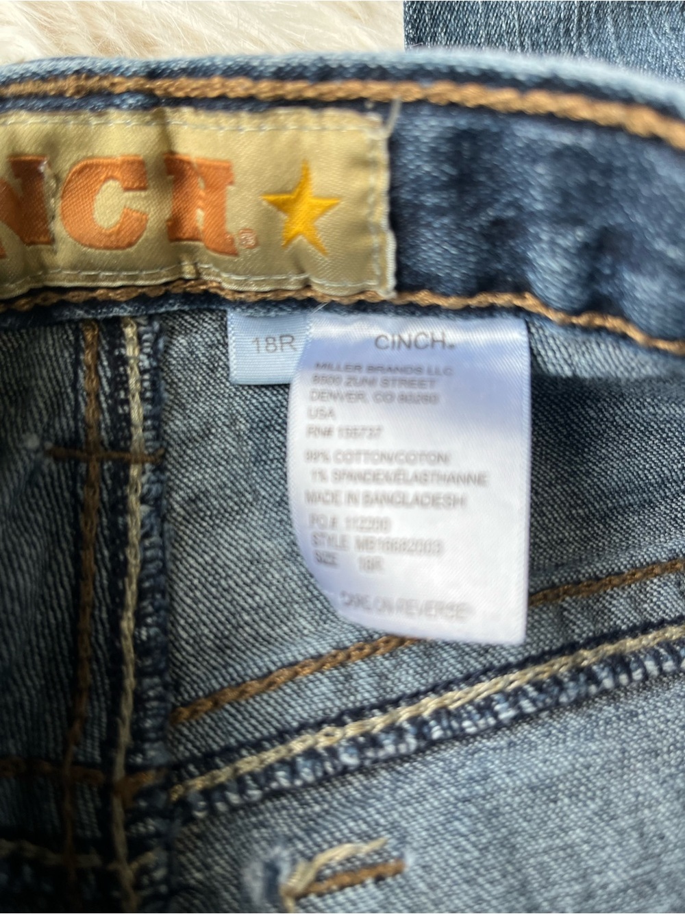 Cinch 18R Western Jeans Women's 30x33 Bootcut Medium Wash - Picture 5 of 6